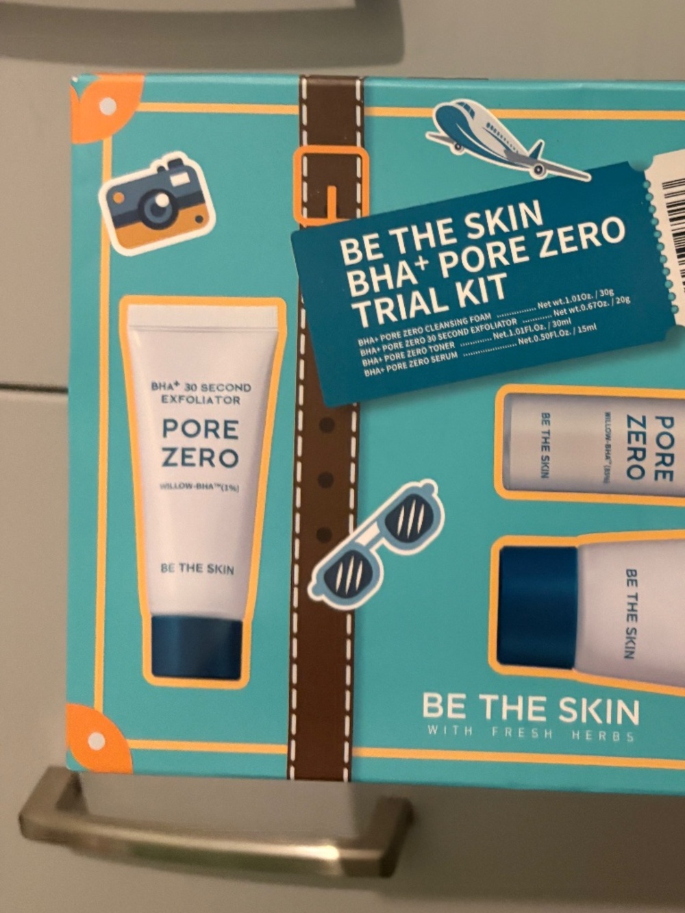 Sealed Korean Skincare- Be The Skin BHA+ Pore Zero Deluxe Trial Kit